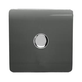 ART-LDMCH  1 Gang 1 Way LED Dimmer Switch Charcoal